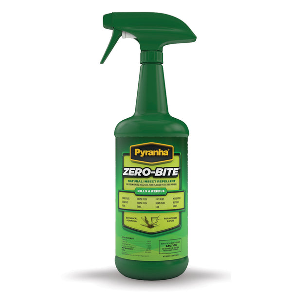 Pyranha Zero Bite Natural Fly Spray 32 oz